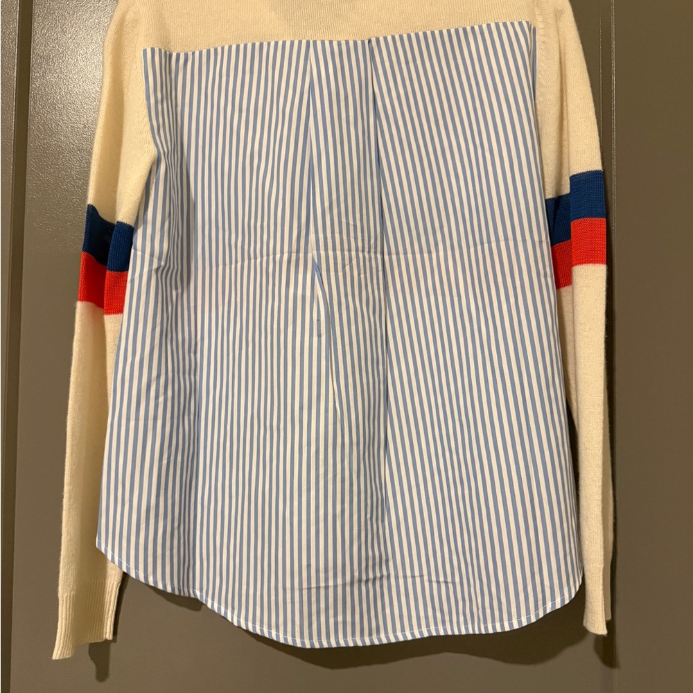 KULE Cream Sweater with Vibrant Stripes - Picture 3 of 5